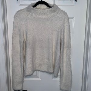 Loft fuzzy crop sweater